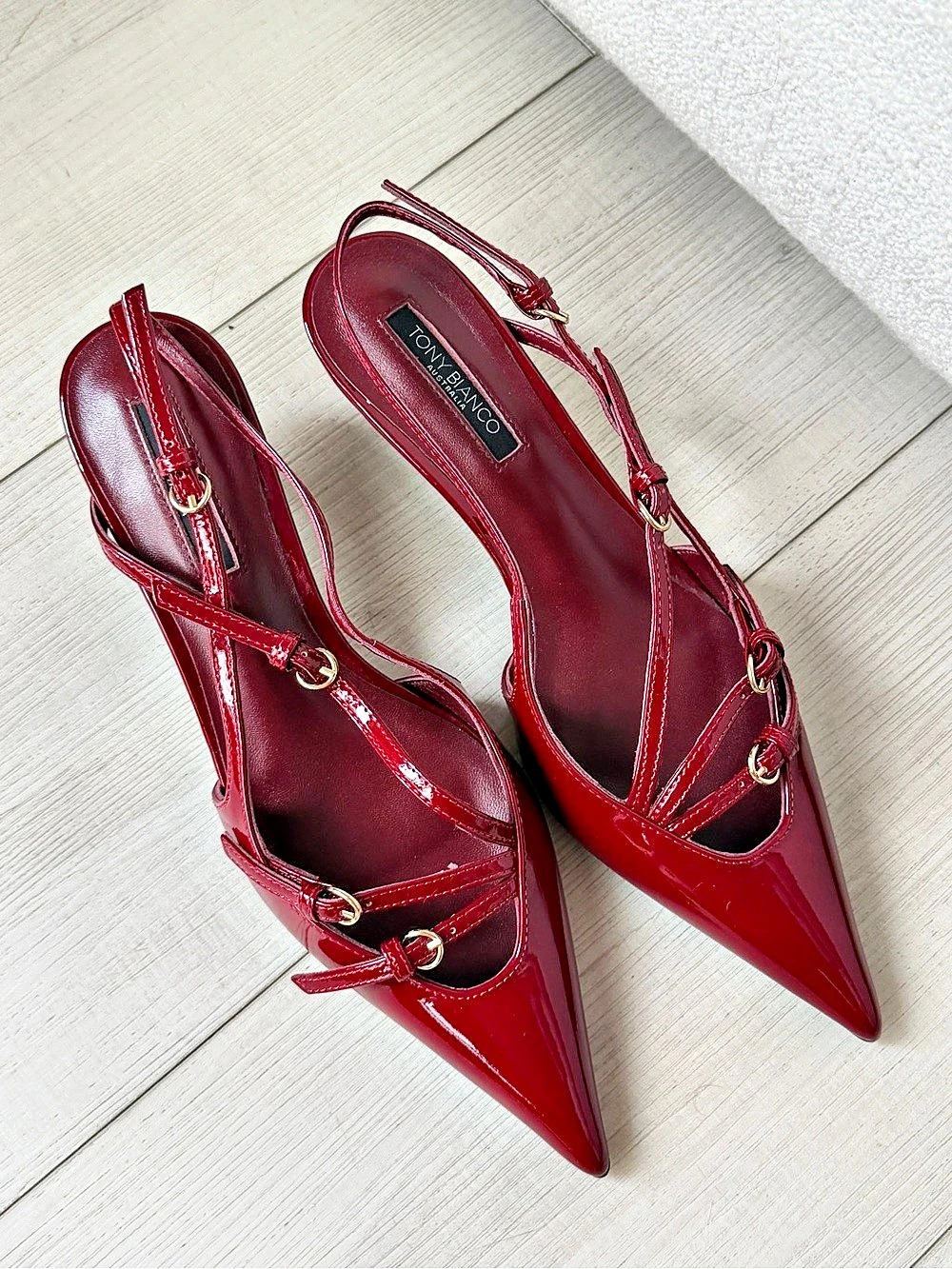 Tony Bianco Koko Pointed Toe Heels in Red US 7